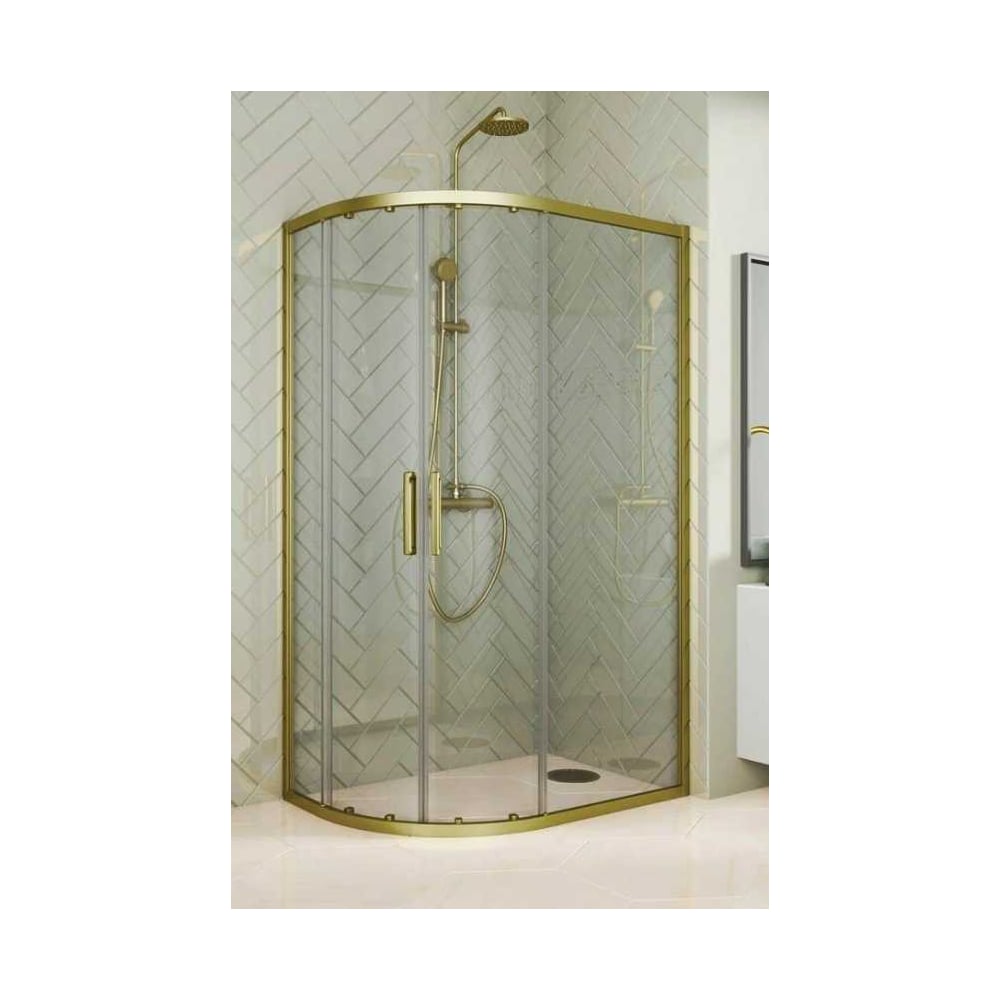 Изображение товара Душевой уголок GuteWetter GWMPKB018RB 110x80x200 см бронзовый раздвижной