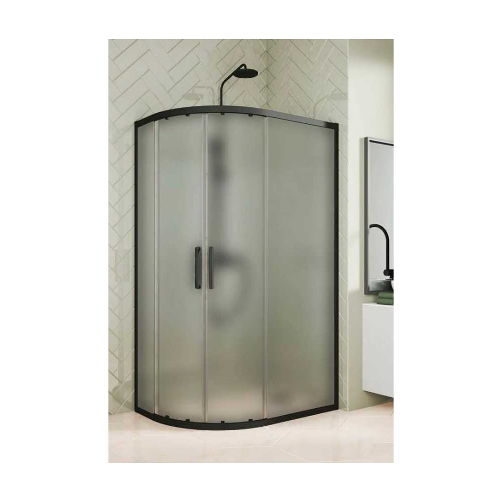 Изображение товара Душевой уголок GuteWetter GWMPKB018RB 120x100x200 см чёрный матовый