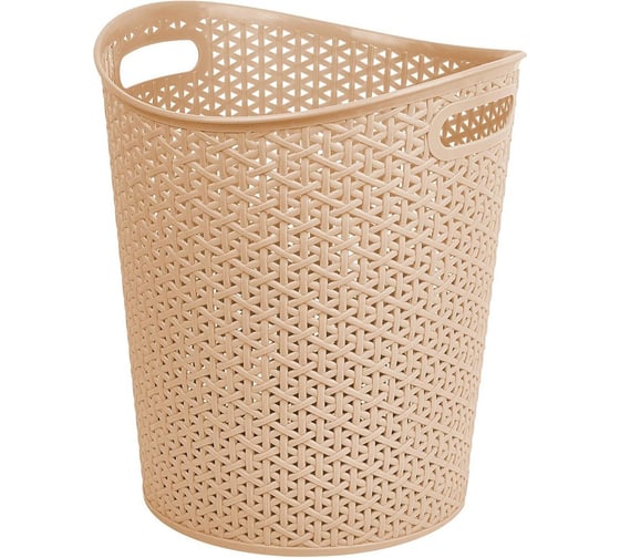 Изображение товара Корзина для бумаг Spin&Clean Soul, пластиковая, 13 л, кофейный 249500