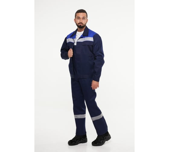 Изображение товара Куртка рабочая мужская Эпицентр №112 тёмно-синий с васильковым 60-62/182-188 №112 №112.КрСиВС,4660375498718