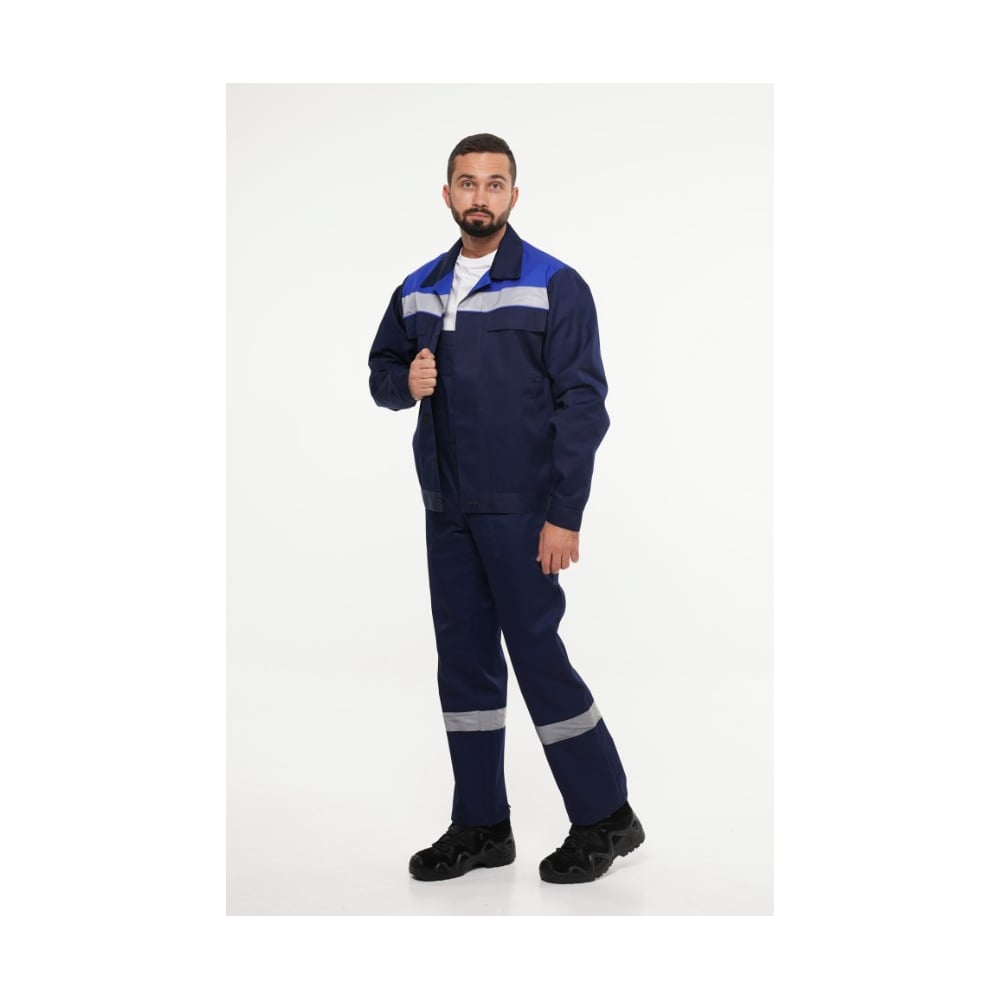 Изображение товара Куртка рабочая мужская Эпицентр №112 тёмно-синий с васильковым 64-66/170-176 №112 №112.КрСиВС,4660375498770