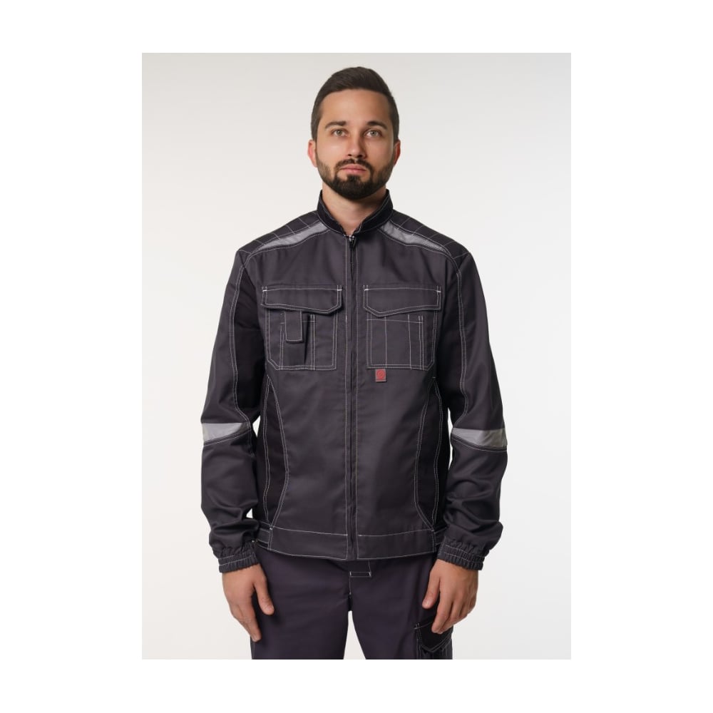Изображение товара Мужская рабочая куртка №116 Эпицентр серый черный 64-66/170-176