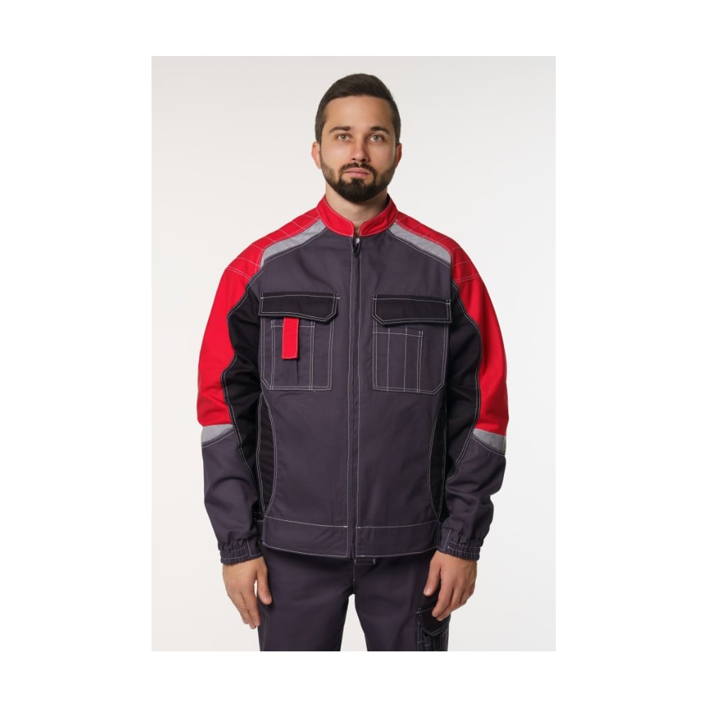 Изображение товара Куртка рабочая мужская Эпицентр №116 серый с красным, черным размер 52-54