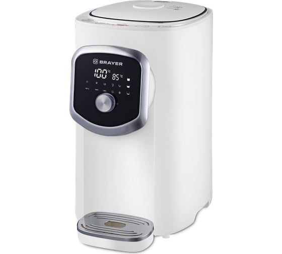 Изображение товара Термопот BRAYER 1200 Вт, 5 л, LED-дисплей, поддержание температуры для разных напитков, охлаждение, блокировка BR1093WH
