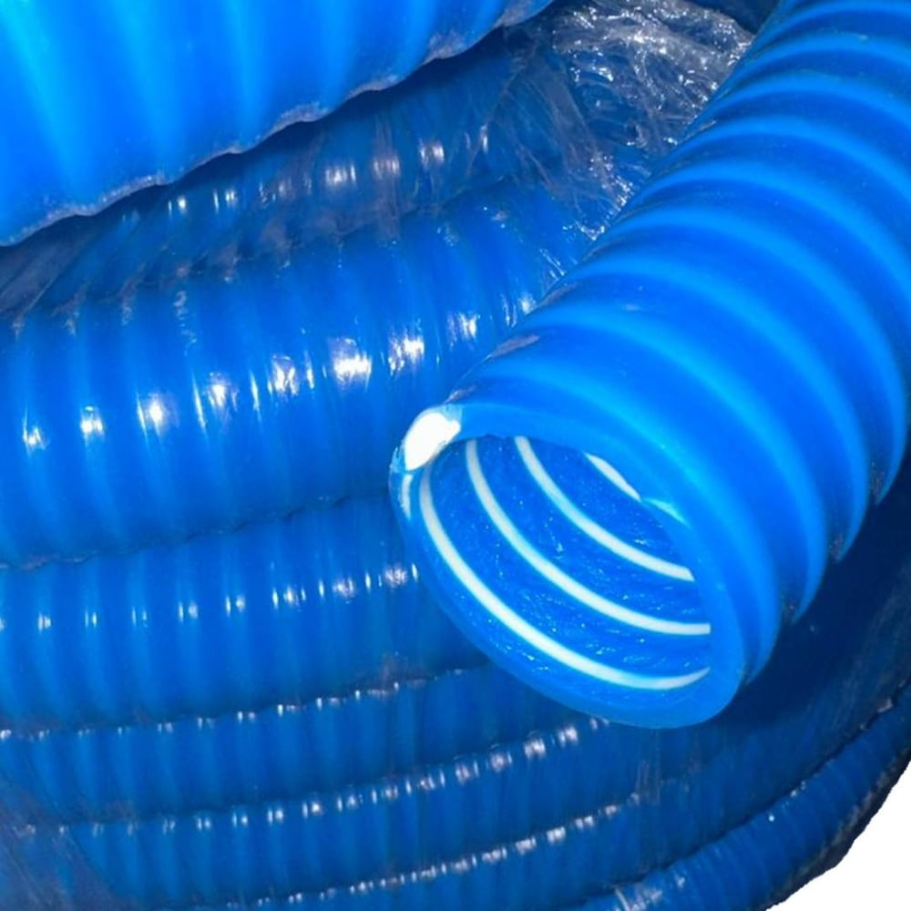 Изображение товара Шланг ассенизаторский ООО Дрим Пул синий, 38 мм, 30 м, прочный и надежный