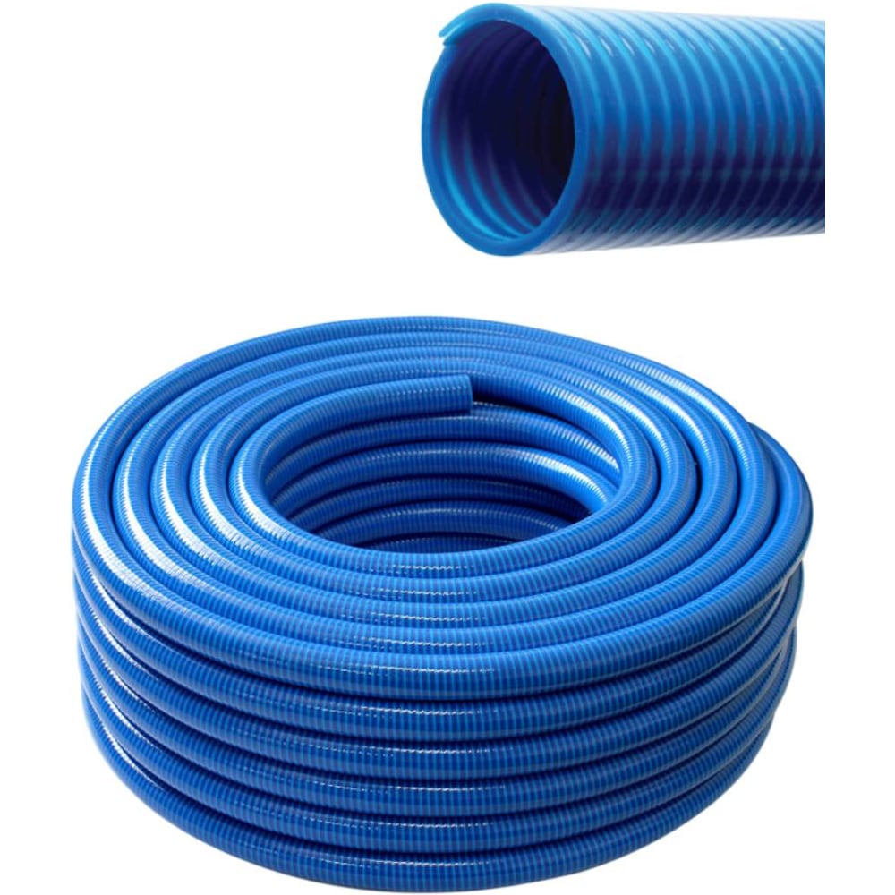 Изображение товара Шланг ассенизаторский ООО Дрим Пул синий, д. 38 мм, 30 метров Д16798