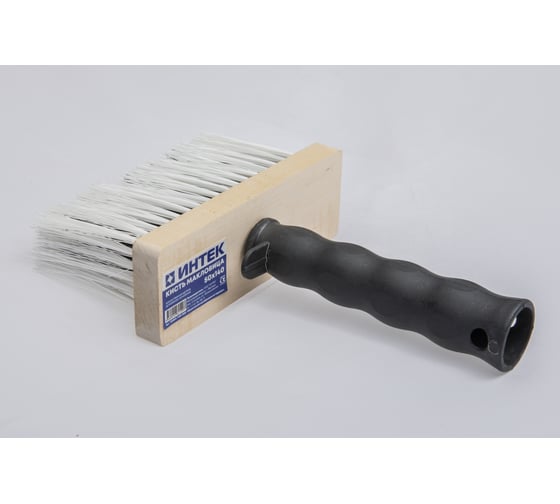Изображение товара Кисть макловица ИНТЕК 50*140мм искусственная щетина деревянное основание 10304-140-050
