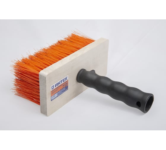 Изображение товара Кисть макловица ИНТЕК 80*180мм палитра искусственная щетина деревянное основание 10304-180-080-1