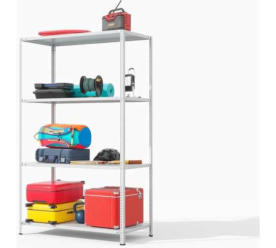 Изображение товара Стеллаж металлический ГТС ТС Лайт, 2000x1000x600 мм, полки: 4 шт 99-2010604