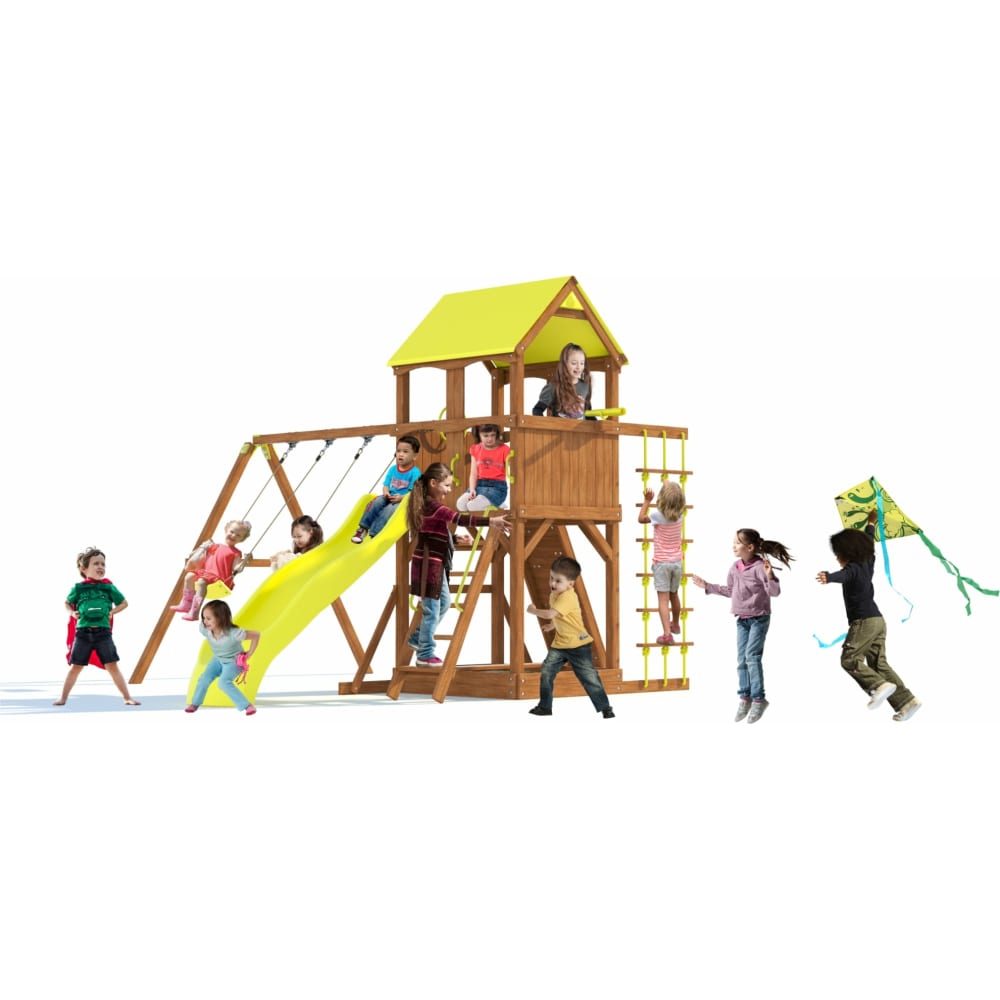 Детский игровой комплекс MoyDvor канат для лазания с обжимной гильзой длина 2 3 м