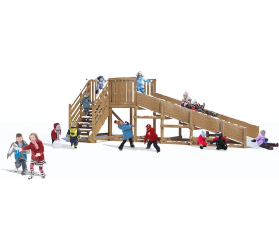 Изображение товара Детская заливная горка MoyDvor Swan-1