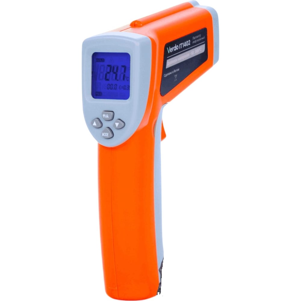 Изображение товара Пирометр инфракрасный VERDO IT1402 профессиональный с поверкой и лазерным прицелом