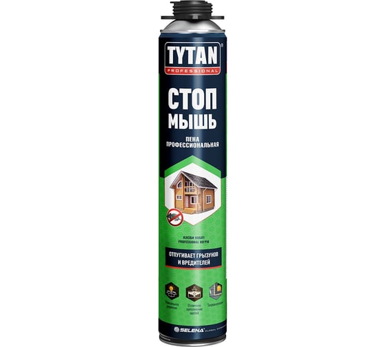Изображение товара Профессиональная монтажная пена TYTAN PROFESSIONAL Стоп мышь, всесезонная, 750 мл 278682