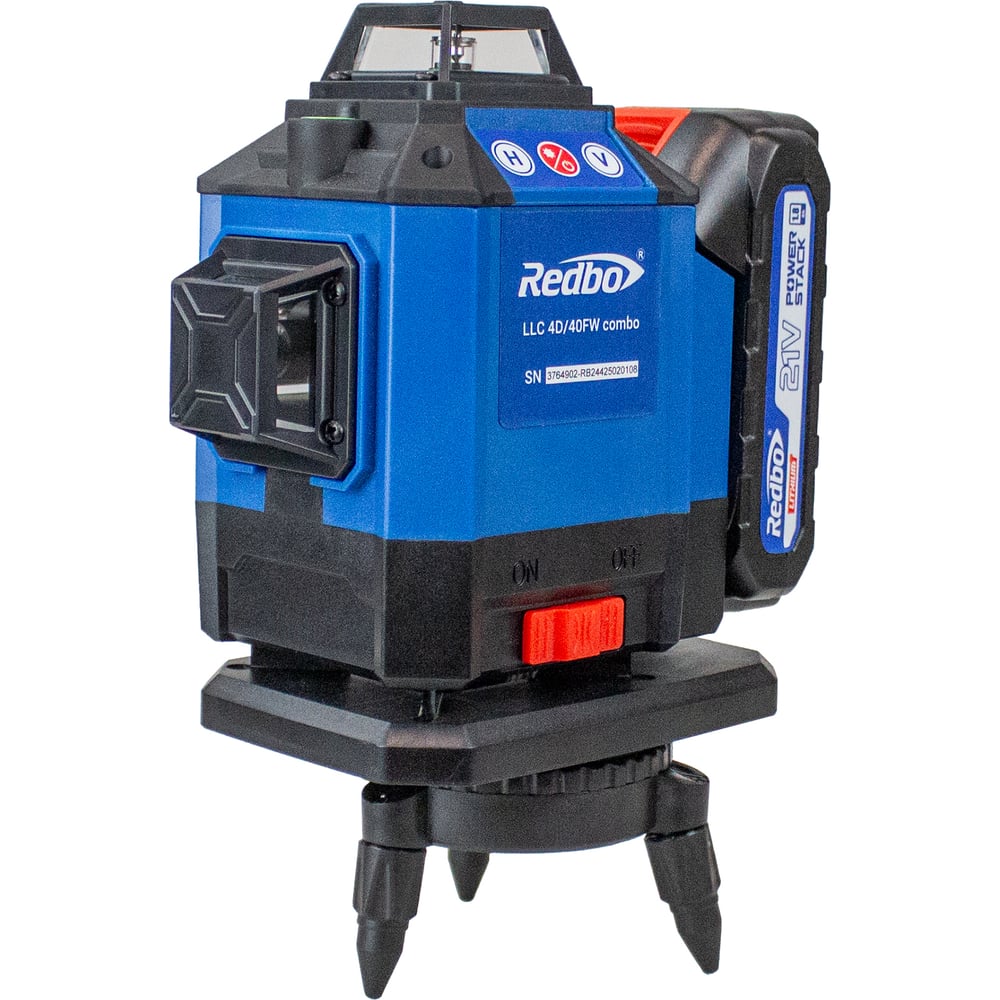 Изображение товара Построитель лазерных плоскостей Redbo LLC 4D 40FW SET 37649 профессиональный лазерный уровень