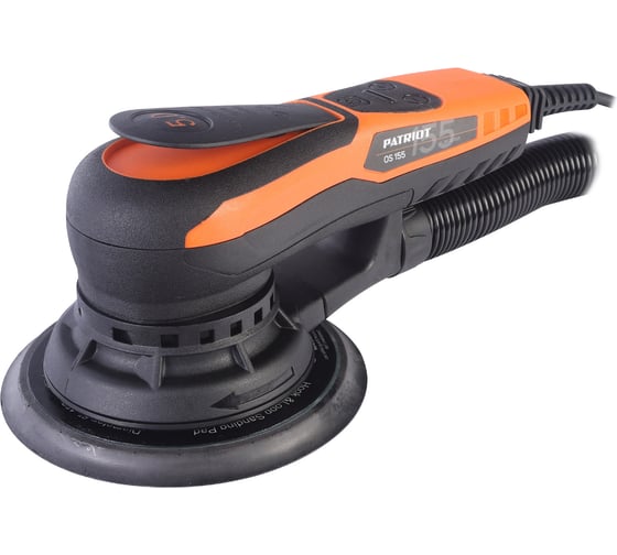 Изображение товара Машина эксцентриковая шлифовальная Patriot OS 155, 350Вт, 150мм, 4000-10000об/мин 110301255