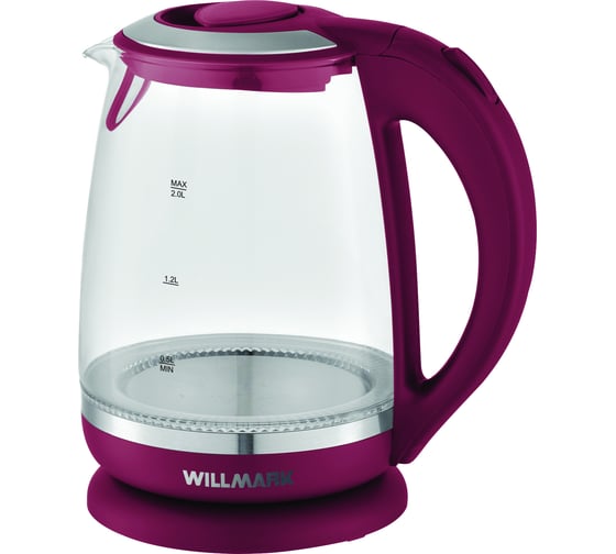 Изображение товара Электрический чайник WILLMARK WEK-2005G бордовый 2000553