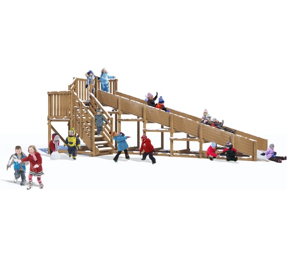 Изображение товара Детская заливная горка MoyDvor Swan-2