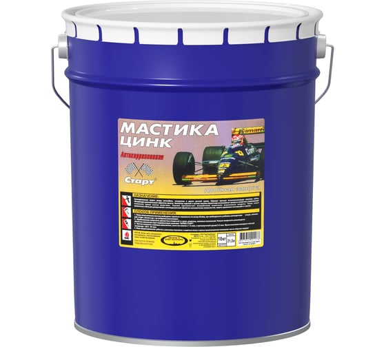 Изображение товара Мастика СТАРТ Цинк (21,5 л / металл) 4607952901278