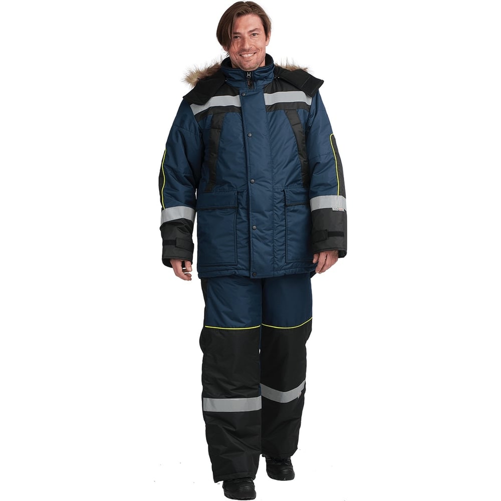 Изображение товара Костюм ГК Спецобъединение УРАГАН зимний т/синий-черный