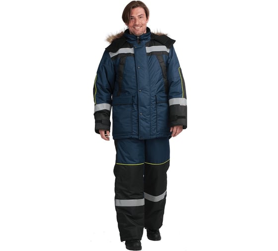 Изображение товара Костюм ГК Спецобъединение УРАГАН зимний, т/синий-черный (96-100, 158-164), компл, Кос 683/96/158