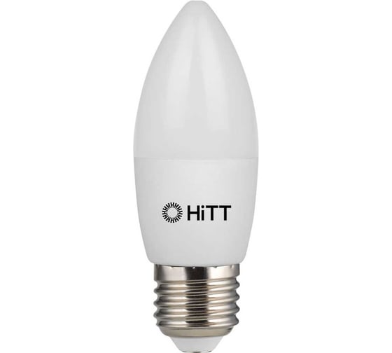 Изображение товара Светодиодная лампа HiTT 11Вт, 870 Лм, 4000К, цоколь E27, IC драйвер, колба свеча, PL-C35-11-230 7010038