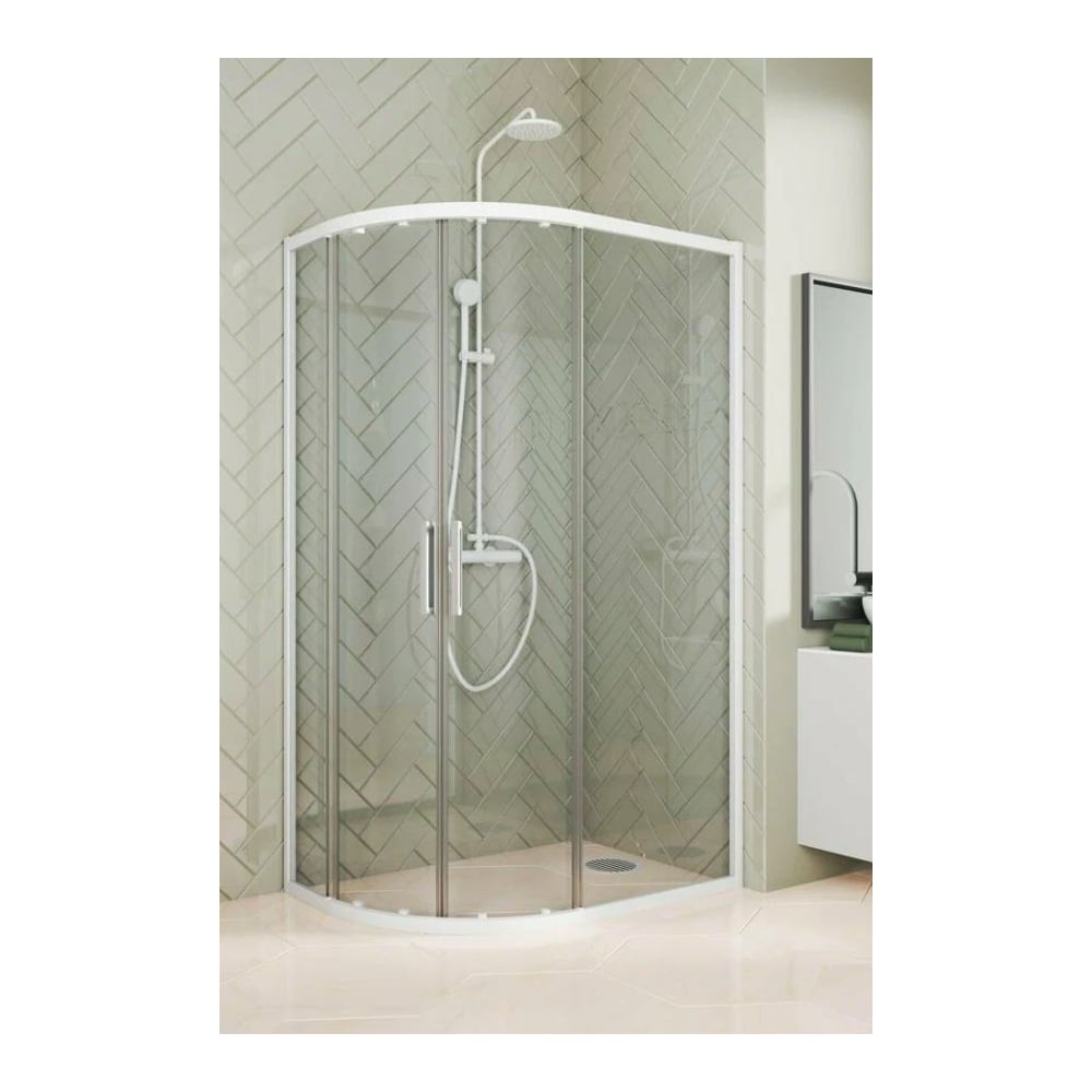 Изображение товара Душевой уголок GuteWetter GWMPKB018RB 130x115x200 см, белый