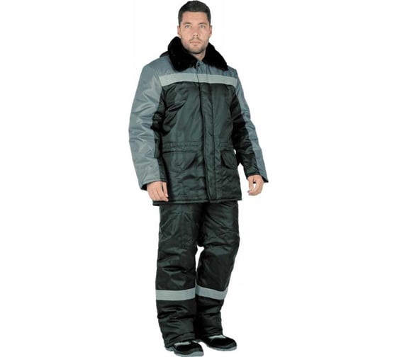 Изображение товара Костюм ГК Спецобъединение ЛОГГЕР ПРОТЕКТ утепленный, серый-черный-лимонный (96-100, 194-200), компл Кос 937/96/194