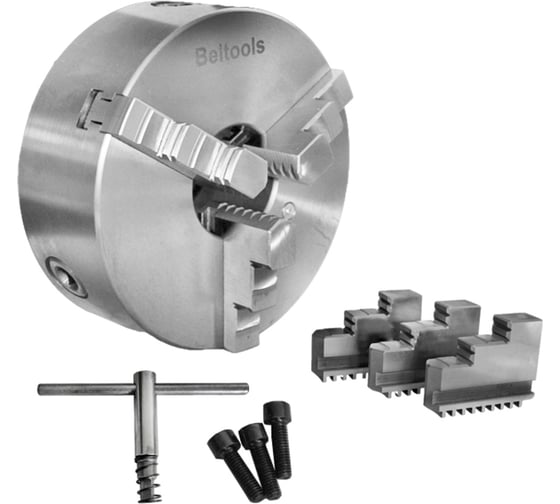 Изображение товара Патрон токарный 250-ПТ 3-x кулачковый (7100-0009П) К11 с обратными кулачками Beltools ri.262.180