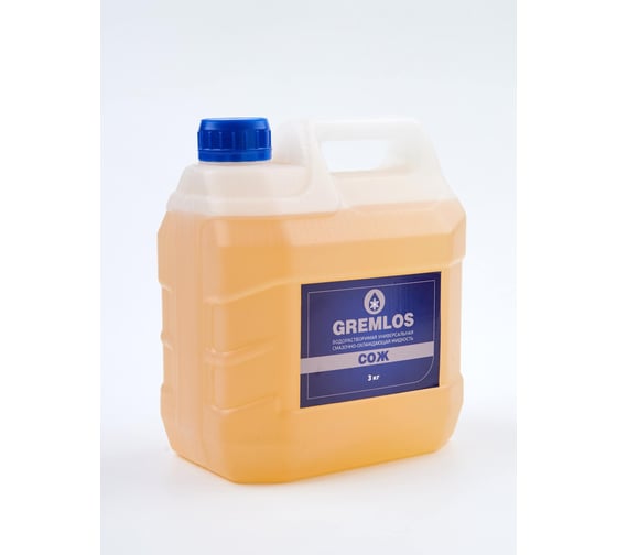 Изображение товара Жидкость смазочно-охлаждающая (концентрат 1:19) 3 кг Гремлос 4687201795001