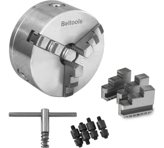Изображение товара Патрон токарный 160-ПТ 3-x кулачковый (7100-0029П) К11/С5 с обратными кулачками Beltools ri.262.185
