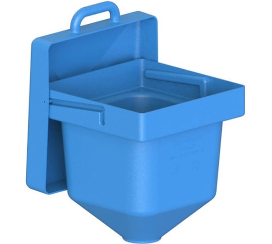 Изображение товара Бункер АНИОН 45л, с крышкой, с плоским основанием БК45-1