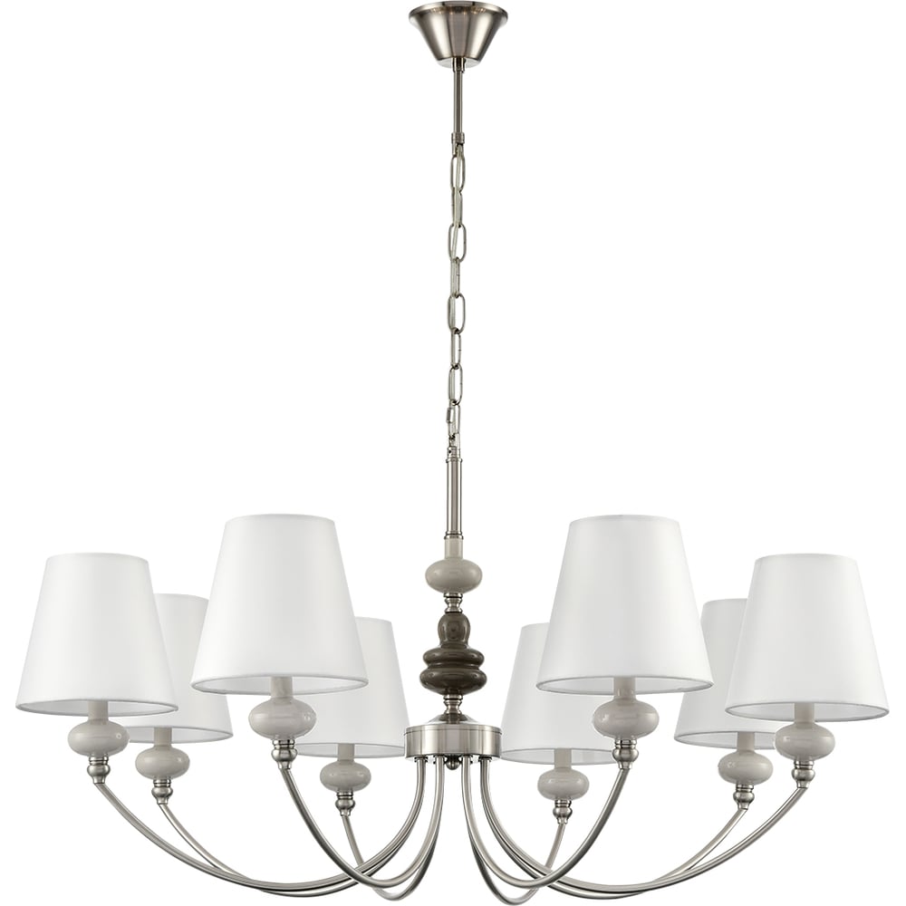 Изображение товара Люстра LUMION KENTUKI 8 ламп E14 классика никель и серый