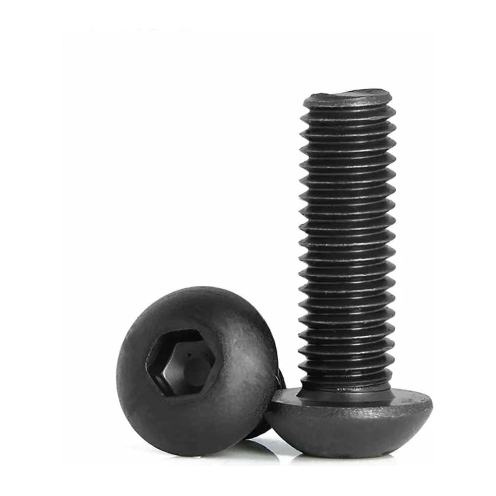 Изображение товара Винт чёрный 23 Болта 12x75 ISO 7380 под шестигранник 50 шт