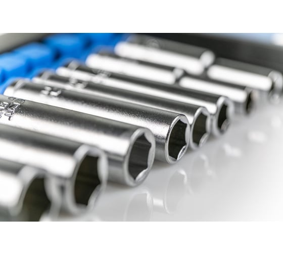 Изображение товара Набор головок глубоких шестигранных HOEGERT TECHNIK 50 мм 1/4 8 шт HT1A886