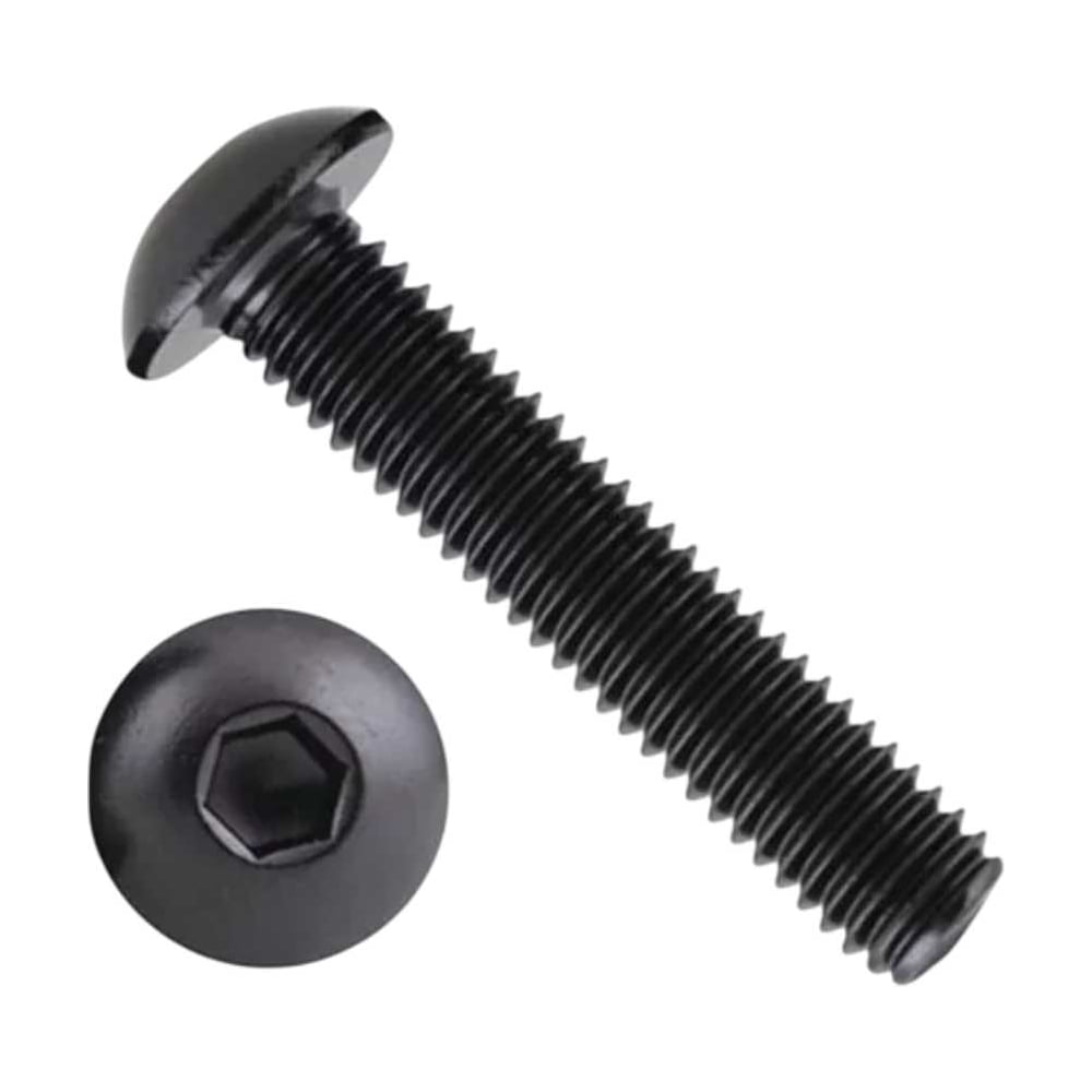 Изображение товара Винт чёрный 23 Болта 12x45 ISO 7380 к.п. 10.9, 50 шт.