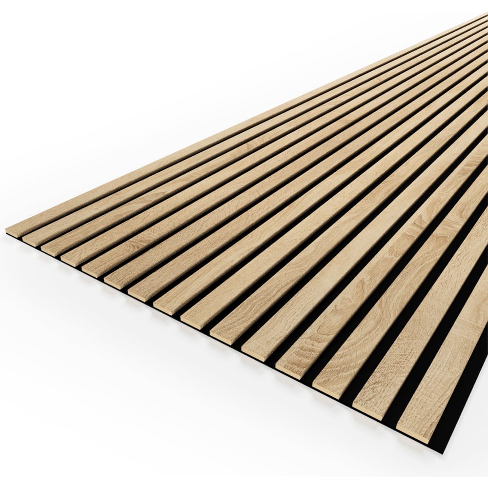 Изображение товара Панель стеновая акустическая STELLA МДФ Comfort Standart Дуб Сонома 2780x600x9 (1шт.упак.) ЦБ-00015498