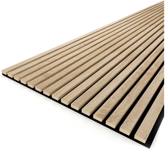 Изображение товара Панель стеновая акустическая STELLA МДФ Trend Standart Дуб Сонома 2780x600x21 (уп.1шт.) ЦБ-00015435