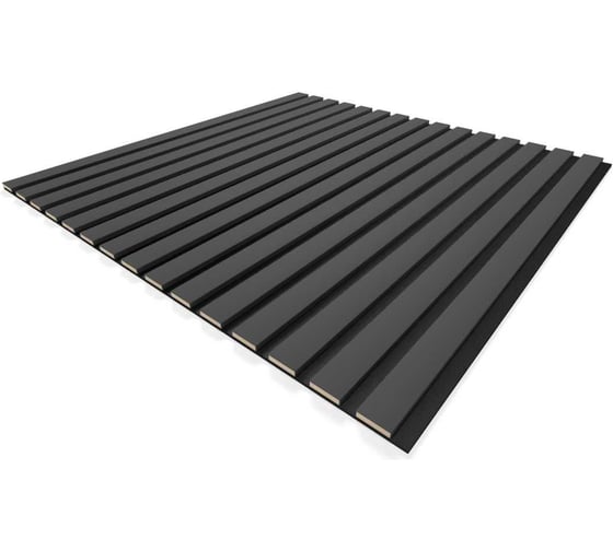 Изображение товара Панель стеновая акустическая STELLA Comfort De Luxe Black Lead 600x600x9 (уп.1шт.) ЦБ-00016382