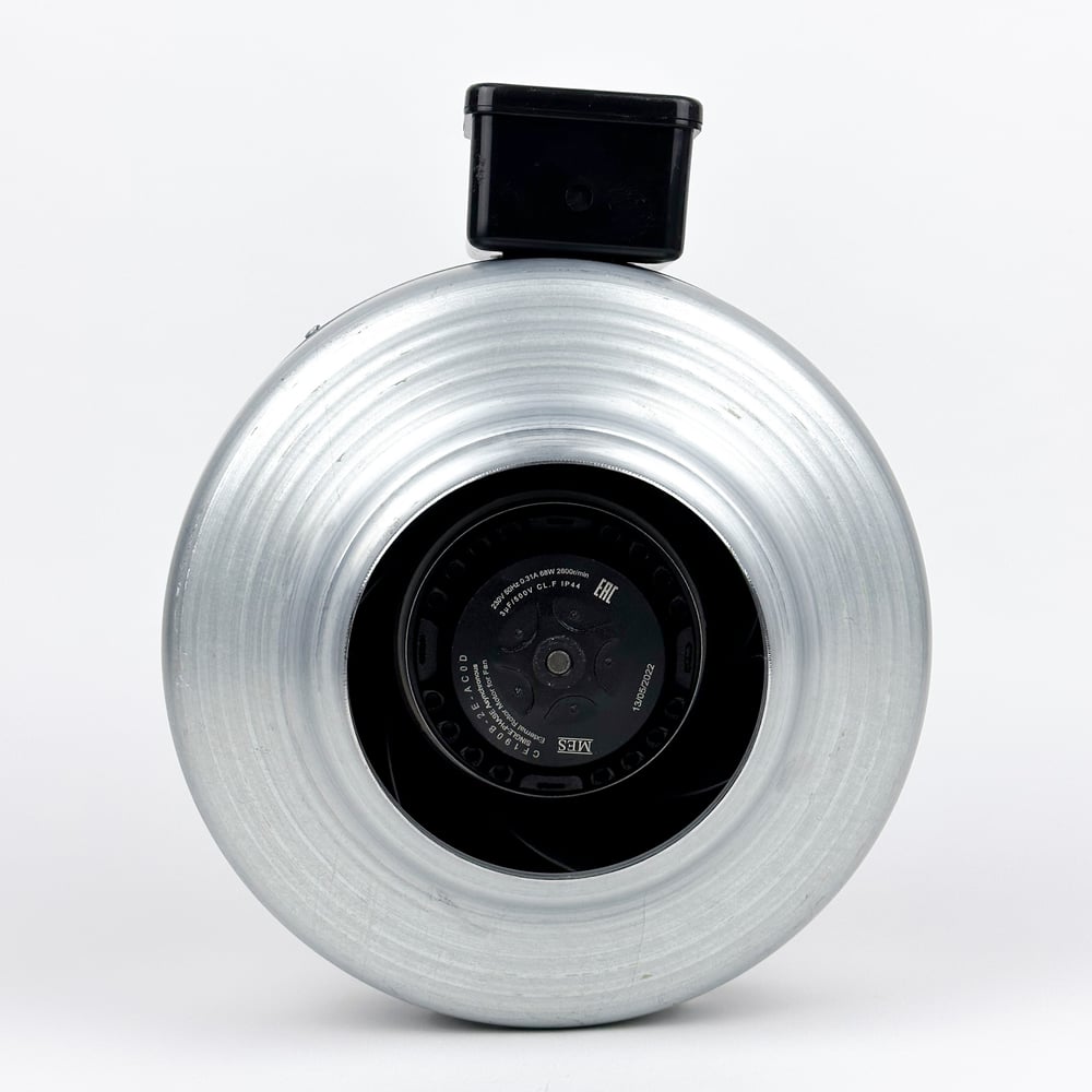 Изображение товара Круглый канальный вентилятор KRAFTAIR ВКК-125М металлический корпус высокая производительность