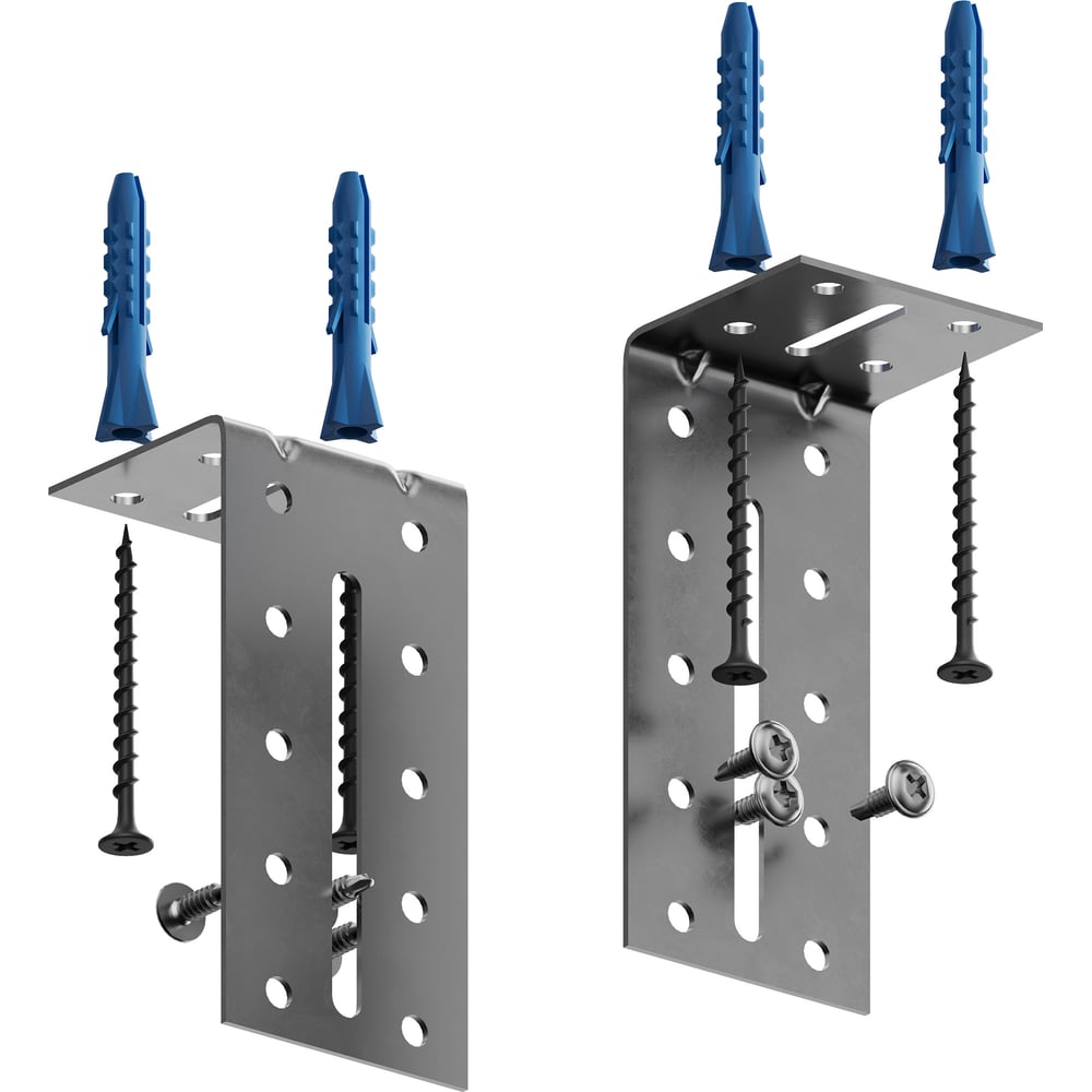 Изображение товара Монтажные уголки Hesby Lighting 2 шт. для световых конструкций серебристые