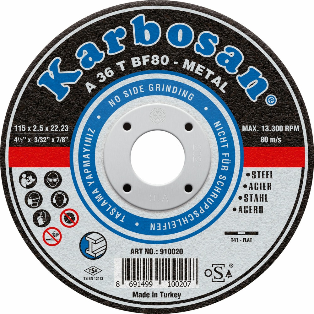 фото Отрезной диск по металлу karbosan