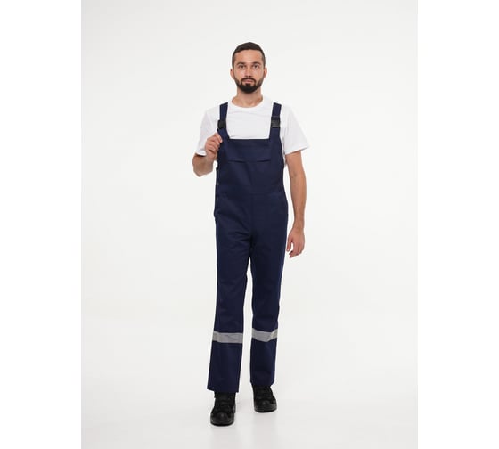 Изображение товара Полукомбинезон рабочий мужской Эпицентр №112 тёмно-синий с васильковым 56-58/182-188 №112 №112.ПкСиС,4650271855647