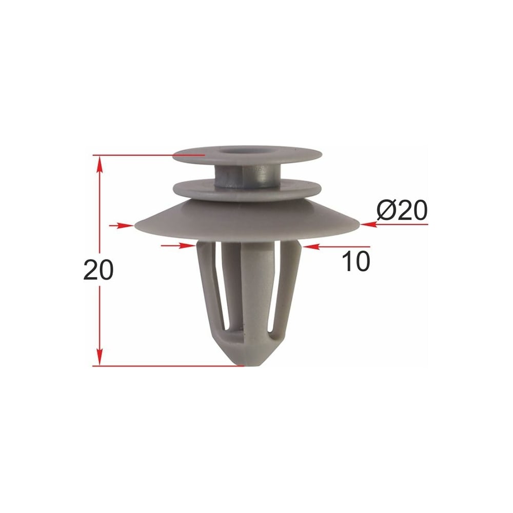 Клипса 10 шт AVERS A0089880978-10