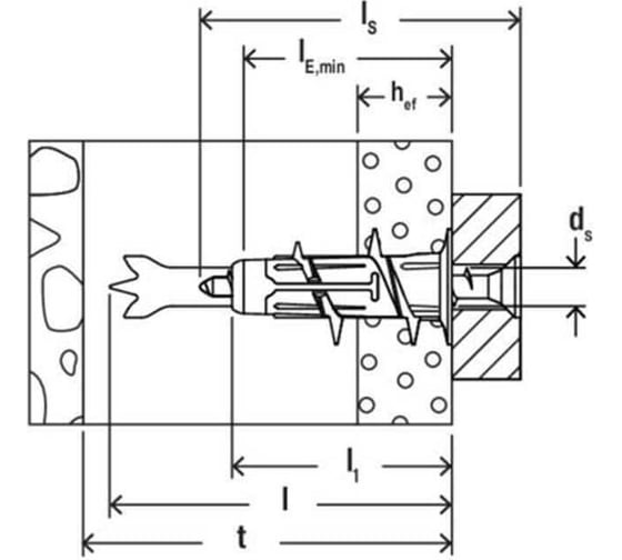 Изображение товара Дюбель Fischer DUOBLADE 6шт 578805