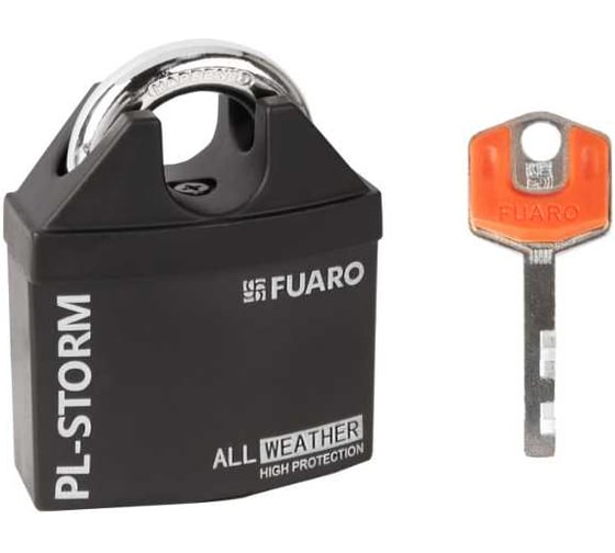 Изображение товара Замок навесной Fuaro PL-STORM-3650, 4 ключа, дисковый ключ 57889