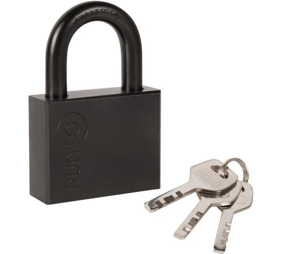 Изображение товара Замок навесной Punto PK-1560, 3 ключа, дисковый ключ 57711