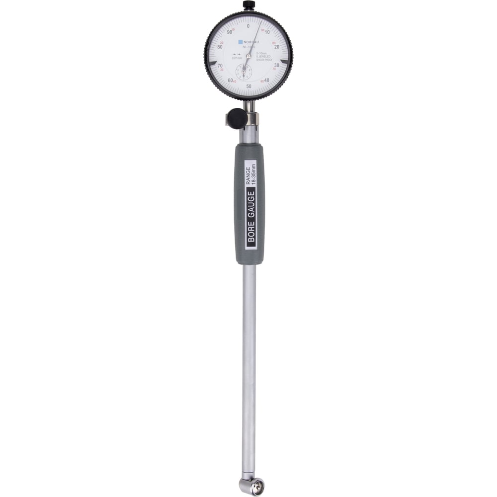 Изображение товара Нутромер индикаторный NORGAU 18-35 мм 0,01 мм профессиональный механический