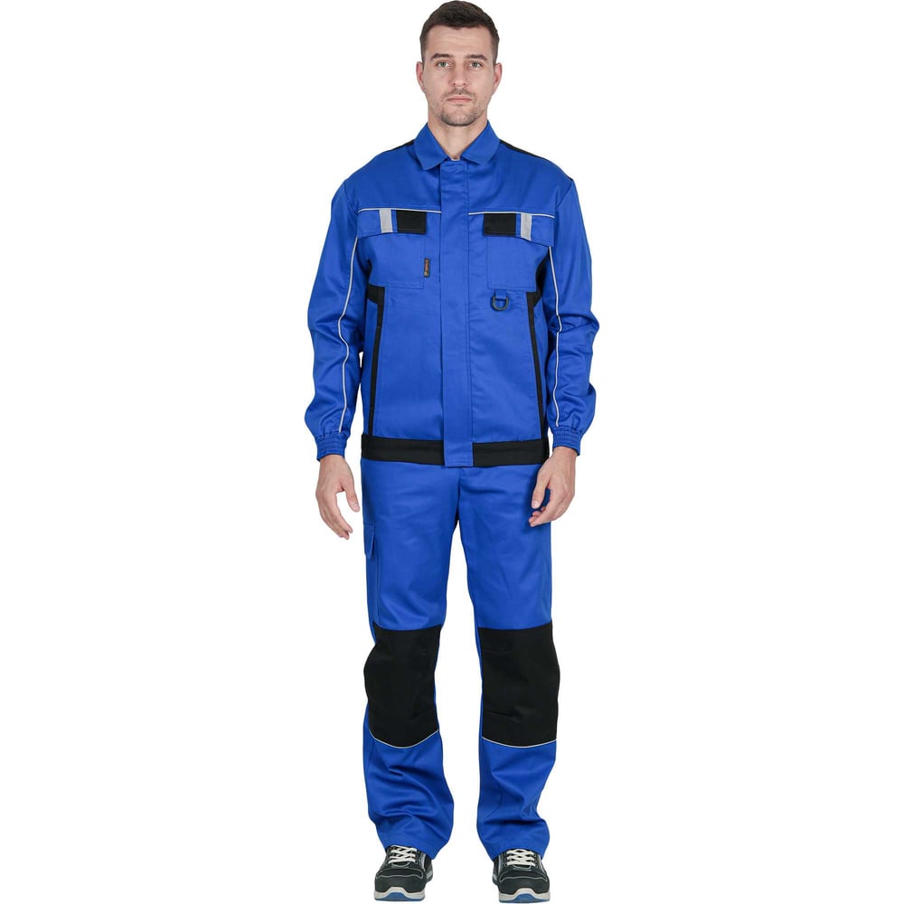 Изображение товара Костюм летний куртка+полукомбинезон Васильковый/черный