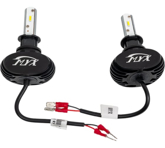 Изображение товара Светодиодные автолампы MYX Light S1 H3, 12-24 В, 18 Вт, CSP 1860, 6000 K, 2 шт. 010303