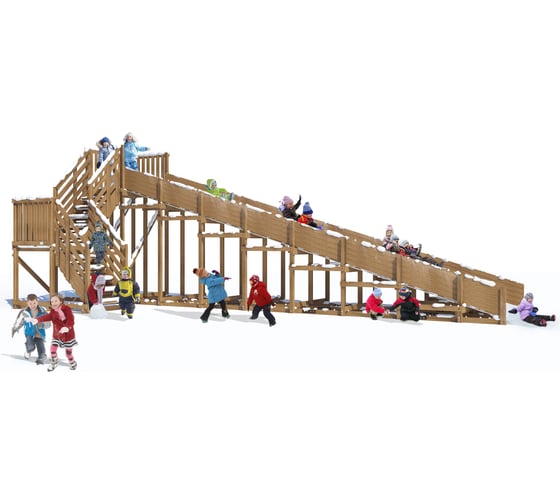 Изображение товара Детская заливная горка MoyDvor Swan-3